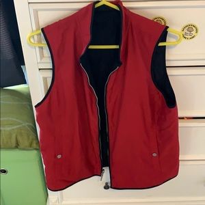 Chaps Vest Red Black Reversible